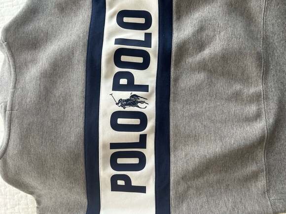 Polo Ralph Lauren Women's Double Knit Spellout Logo Cropped Hoodie Size SP - Picture 8 of 12